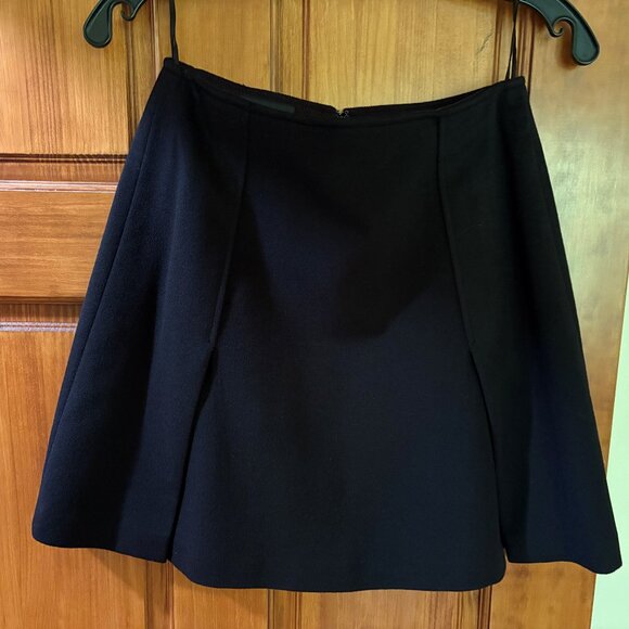 Emporio Armani Mini Silk Skirt with Slits